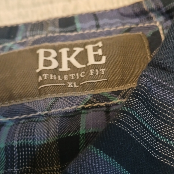 BKE Athletic Fit Western Style Pearl Snap Button Down Shirt Men's Size XL - Picture 4 of 5